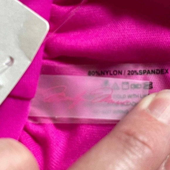 NWT Marilyn Monroe L Vintage Metallic Embroidered Swim Halter Bathing Top $45 - Picture 7 of 8